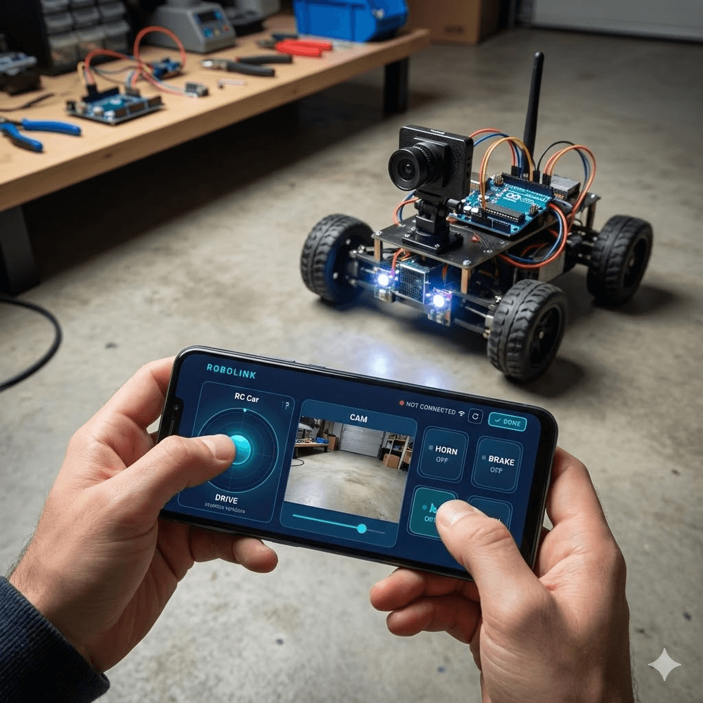 ESP32-CAM RC Car with Live Video